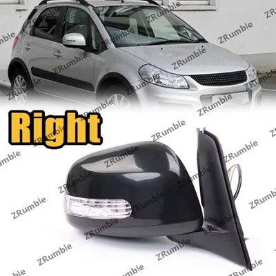 Espejo retrovisor derecho + señal de giro negro para Suzuki SX4 Hatchback 2009-2012 Foto 1 de 4