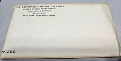 1972 PDS Uncirculated US Mint Set 11 Coins Original Government Packaging - Image 1 of 4