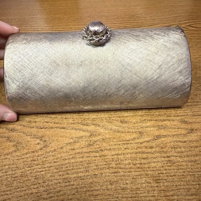 Vintage 1960s RODO Brushed Aged Silver Clutch Purse Made in Italy AS IS - Image 1 of 4