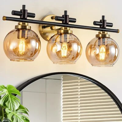 Lámparas de baño 3 luces luces luces de tocador para luz de tocador de baño 4000K... Foto 1 de 4