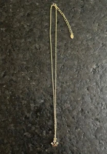 Collar colgante corona plata esterlina Argento Vivo enchapado en oro de 18 quilates - Imagen 1 de 6