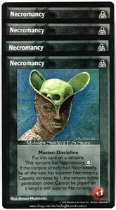 Necromancy x4 Dark Sovereigns V:TES VTES Vampire CCG - Picture 1 of 1