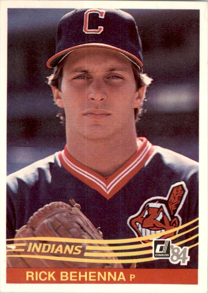 1984 DONRUSS RICH BEHENNA CLEVELAND INDIANS #346 - Image 1 of 2