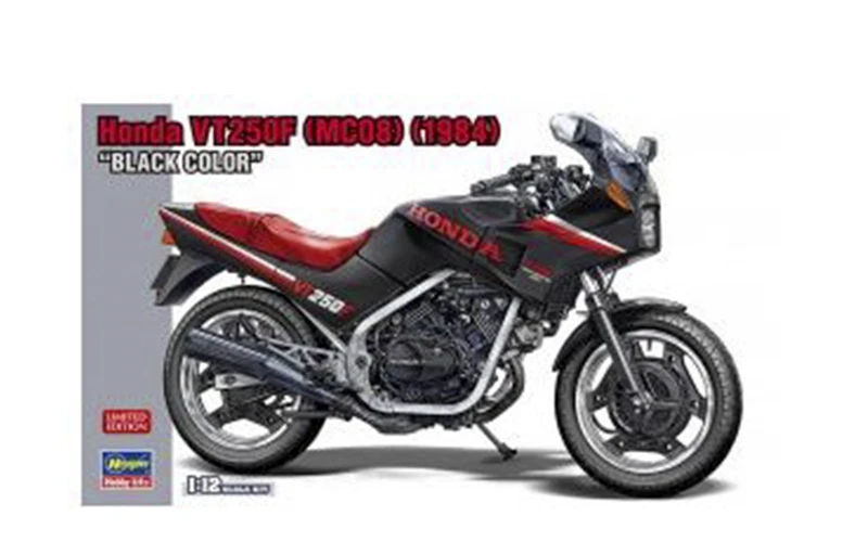 HASEGAWA BIKE ITEM 21755 Honda VT250F 1984 BLACK COLOR SCALE KIT 1/12 - Immagine 1 di 1