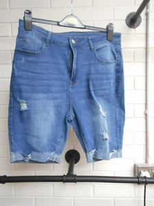 SHEIN DENIM RIPPED SHORTS - SIZE 1XL (18) - NEW WITHOUT TAGS - Picture 1 of 2