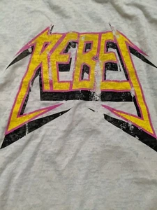 Women's  Cream/Blk Angry Blossom Rebel Raglan Graphic T-shirt XXL - Picture 1 of 4