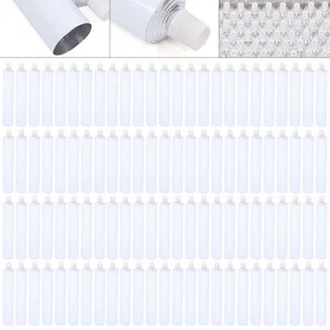 100pcs Portable 100ml Aluminum Empty Toothpaste Tubes With Needle Cap White - Picture 1 of 9