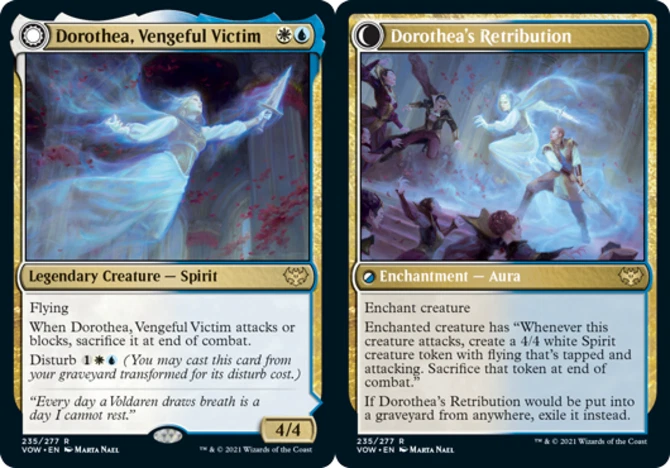 x1 Dorothea, Vengeful Victim // Dorothea's Retribution - Foil R MTG Innistrad: C - Image 1 of 1