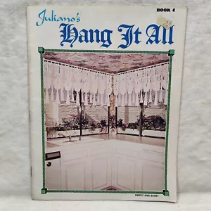 Rare 1977 Vtg MACRAME HANG IT ALL Home Décor Projects - Juliano's Book # 4 - Picture 1 of 24