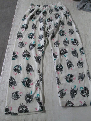 Girls Fleece Owl Print Pajama Pants, Large, Unbranded, GUC - Изображение 1 из 3
