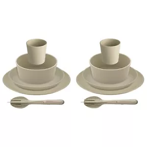 Koziol CONNECT SET HELSINKI Geschirrset 10-teilig nature desert sand Camping - Bild 1 von 6