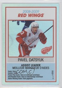2009-10 O-Pee-Chee Team Checklists Pavel Datsyuk #TC11