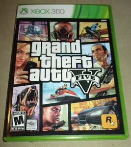 Grand Theft Auto V - GTA 5 XBOX 360 - Disco 1 SOLO installazione con mappa, custodia e documenti - Foto 1 di 7