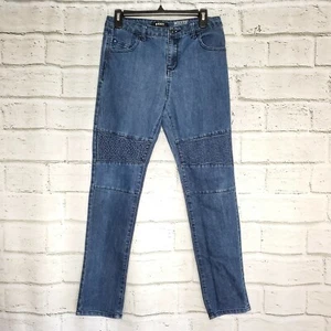 DKNY Wooster Boys Size 18 Skinny Moto Denim Blue Jeans Pants - Picture 1 of 9