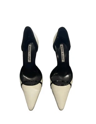 Auténticos tacones de gatito Manolo vintage talla 5 Foto 1 de 4