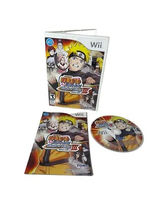 Naruto Shippuden: Clash of Ninja Revolution III (Nintendo Wii, 2009) Tested CIB - Image 1 of 4