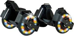 Schildkröt 2 Fersenroller mit LED Beleuchtung, Outdoor Skate Rad Schwarz NEU - Bild 1 von 3