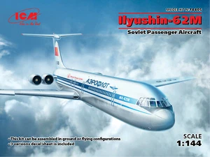 ICM Models 1/144 Soviet Ilyushin IL62M Passenger Airliner ICM14405 - Picture 1 of 1