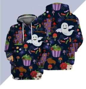 Halloween Ghost So Cute Purple Hoodie 3D All over print - Picture 1 of 2