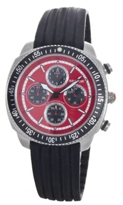 Men's Sector 270 Red Dial Black Rubber Band Chronograph Watch 3251901055 - Picture 1 of 2