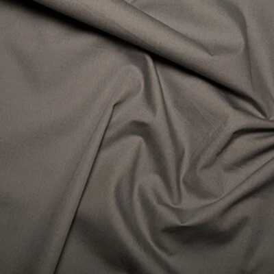 100% Cotton Poplin Fabric Plain - GREY - Craft Fabric Material Metre - Image 1 of 2