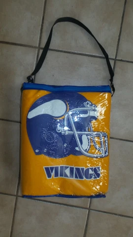 Vintage Minnesota Vikings Football Wool Blanket yellow with packaging Cover