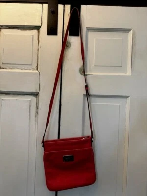 Bolso Bandolera Ralph Lauren Cuero Coral Governors Lodge Plano Delgado Foto 1 de 4