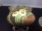 Roseville Pottery Jonquil 93-4; Fan Crocus Vase, circa 1931 EUC