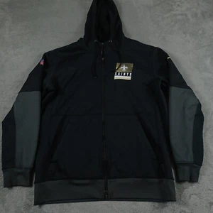 New Orleans Saints Jacket Mens Large Black Onfield Nike Dri Fit NFL Football - Picture 1 of 10