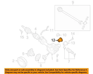 FORD OEM 02-10 Aviator Carrier Front Axles-Mount Bushing 1L2Z3A443AA - Picture 1 of 2