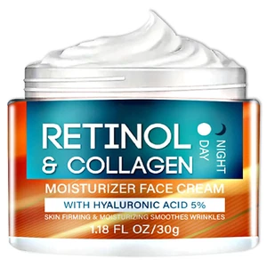 Retinol and Collagen Face Cream, Retinol Face Moisturizer with Hyaluronic Acid, - Picture 1 of 12