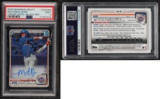 2020 Bowman Draft Chrome Picks Black Refractor /75 Matthew Dyer PSA 9 MINT Auto