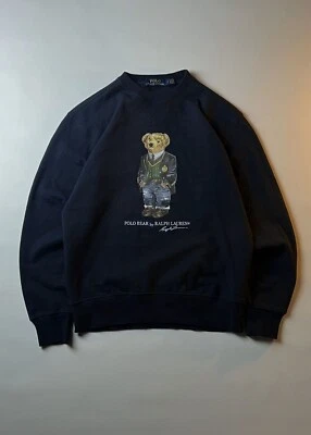 Polo Bear By Ralph Lauren Mens Sweatshirt Navy Size S Cotton Classic Fit - Image 1 of 4