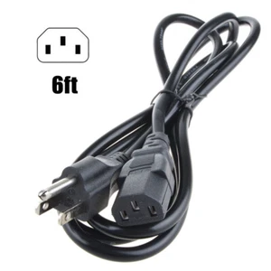 6ft AC Power Cord for TOSHIBA TV 26AV500U 32AV615DB 37AV50U 37AV500U 42AV500U - Picture 1 of 5