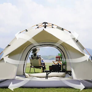 3-4 Man Automatic Instant Double Layer Pop -Up Camping Tent Waterproof Outdoor.