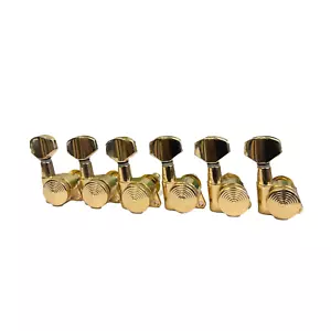 Gold Wilkinson 6 In Line EZ-LOK Locking Tuners - Picture 1 of 1