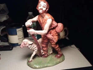 1961 Pemberton Neal pesebre pastor cordero muy rara estatua de Navidad - Imagen 1 de 7