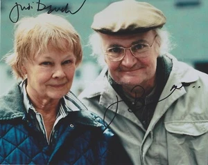Jim Broadbent & Judi Dench Hand Signed 8x10 Photo, Iris, James Bond Harry Potter - Picture 1 of 2