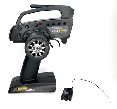 HPI Racing Used TF-41 Transmitter RF-41WP Waterproof Receiver 3-Channel 2.4GHz - Image 1 of 4
