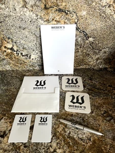 WEBER'S BOUTIQUE Sottobicchieri Articoli Hotel, Carta Stazionaria e Pen Cards Envlope, Pad - Foto 1 di 5