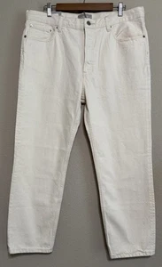 EVERLANE Rigid SLOUCH Jeans Knopfleiste Ecru Creme 31 Straight Bio Baumwolle - Bild 1 von 14