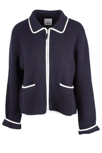 Allude Navy Cashmere Cardigan LARGE - Picture 1 of 4
