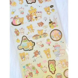 San-x Rilakkuma Korilakkuma Amusement Park Stickers Sticker Sheet Japan - Picture 1 of 4