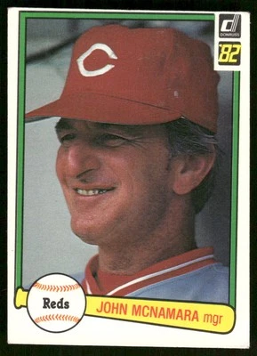 1982 Donruss #526 John McNamara Cincinnati Reds Baseball Card - Image 1 of 2