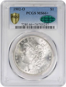 Dólar de plata Morgan 1902-O MS66+ PCGS (CAC) - Imagen 1 de 4
