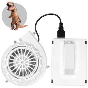 White Costume Fan Mini Blower Fan for Dinosaur Halloween Inflatable Blow Up C... - Picture 1 of 8