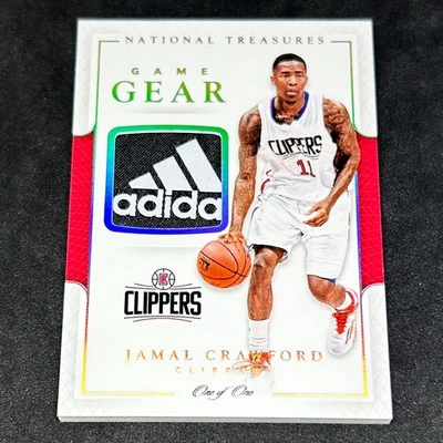 Jamal Crawford 2016 National Treasures Game Gear 1/1  Game Used - Image 1 of 2