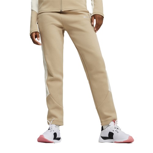 Felpa allenamento PUMA Evostripe donna beige casual fondo sportivo 67788083