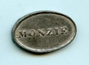 MONZIE PERTHSHIRE CHURCH SCOTTISH CHURCH COMMUNION TOKEN 1838 - Picture 1 of 2