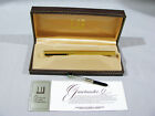 DUNHILL GOLD PLATED BLACK LINE FOUNTAIN PEN - 14K NIB - BOXED